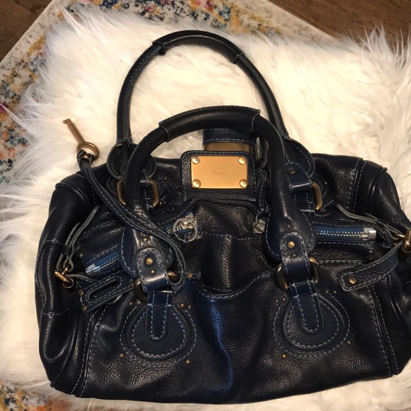 Chloe Handbags - Chloe Paddington Navy blue bag